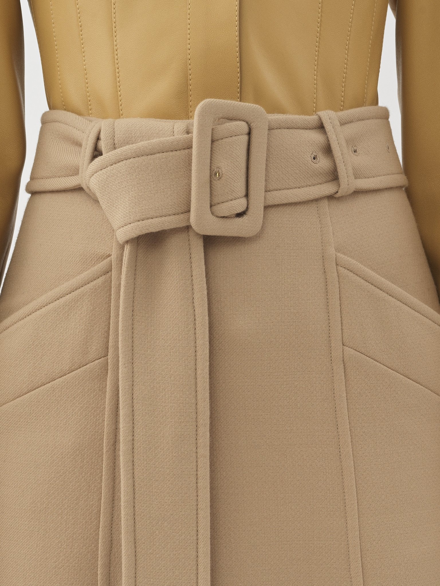 BELTED MIDI SKIRT - 6