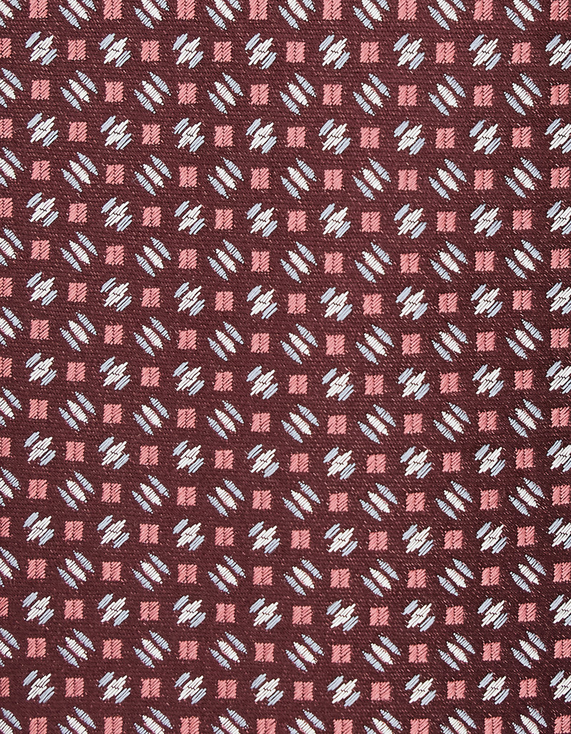 Canali BORDEAUX SILK TIE, PATTERNED MOTIF outlook