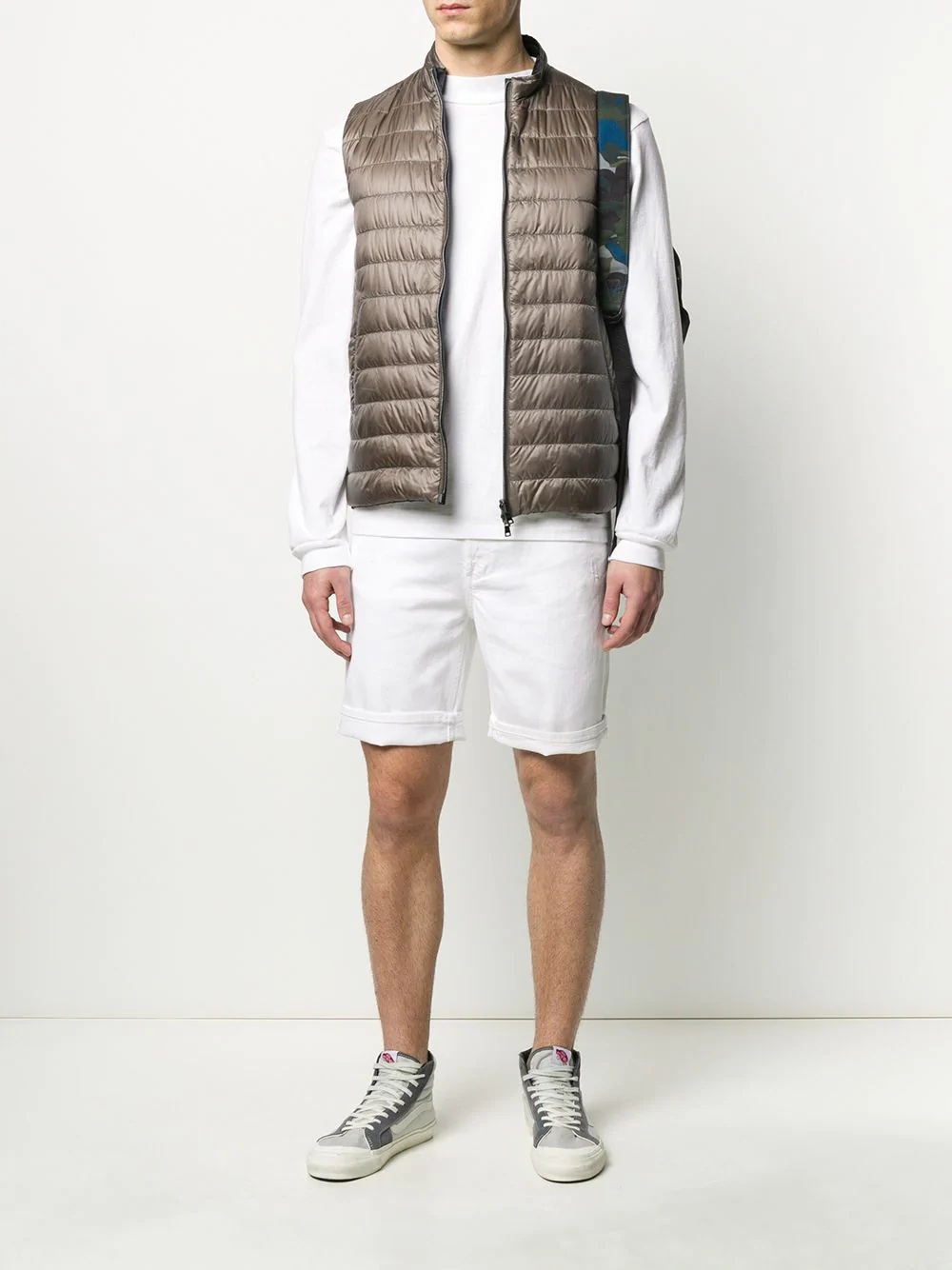 zip-up padded gilet - 2