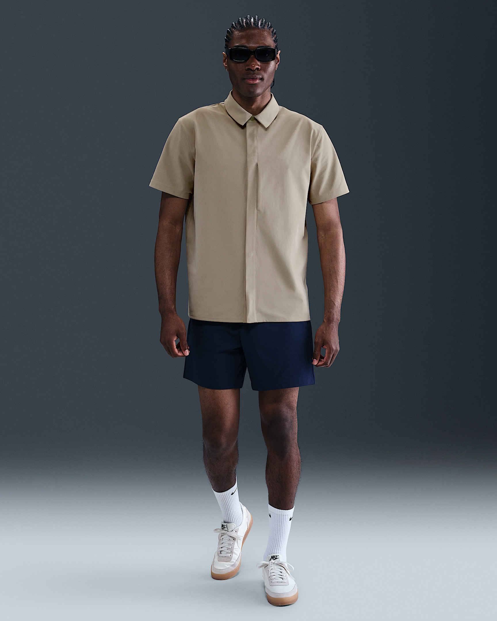 Nike 24.7 PerfectStretch Men's Dri-FIT Short-Sleeve Snap-Down Top - 4