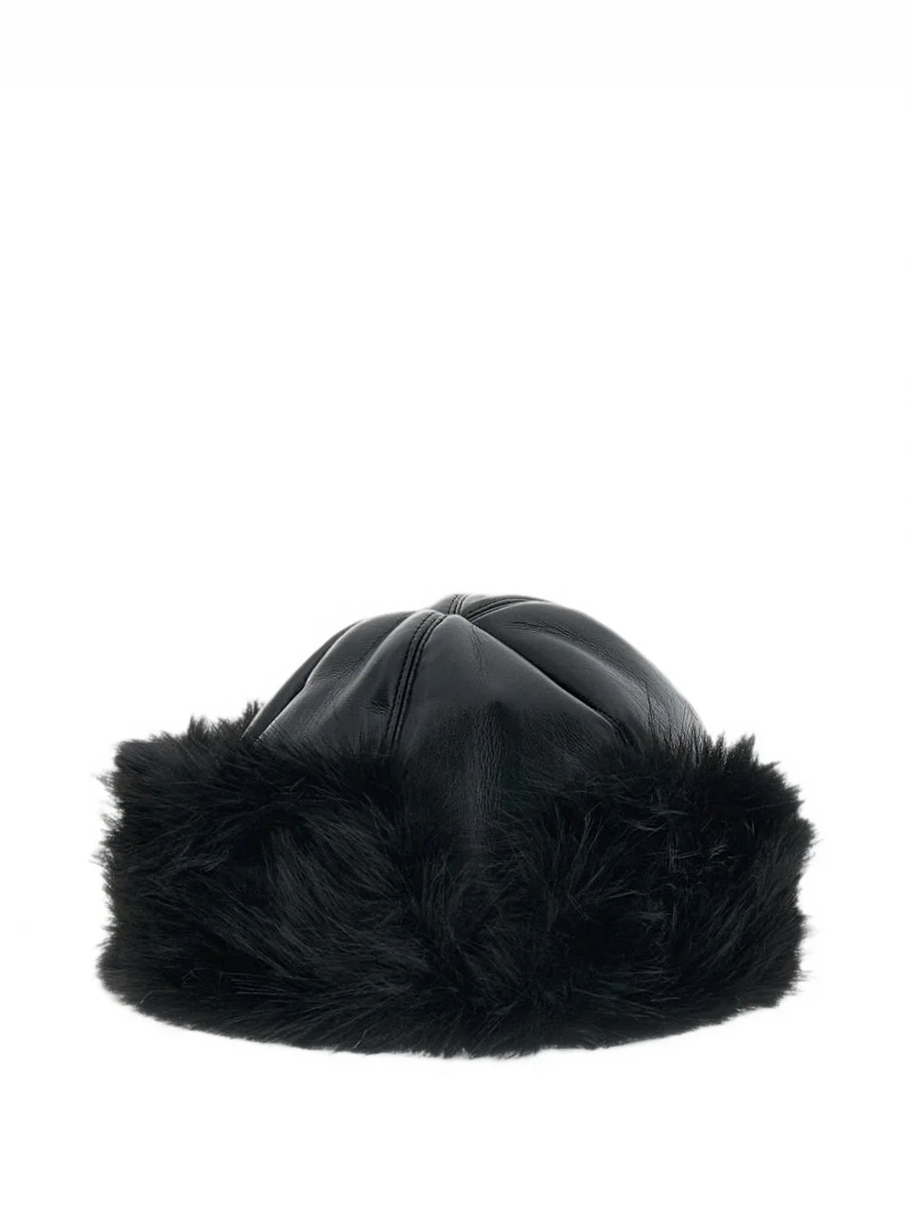 Sable faux-fur trim hat - 1