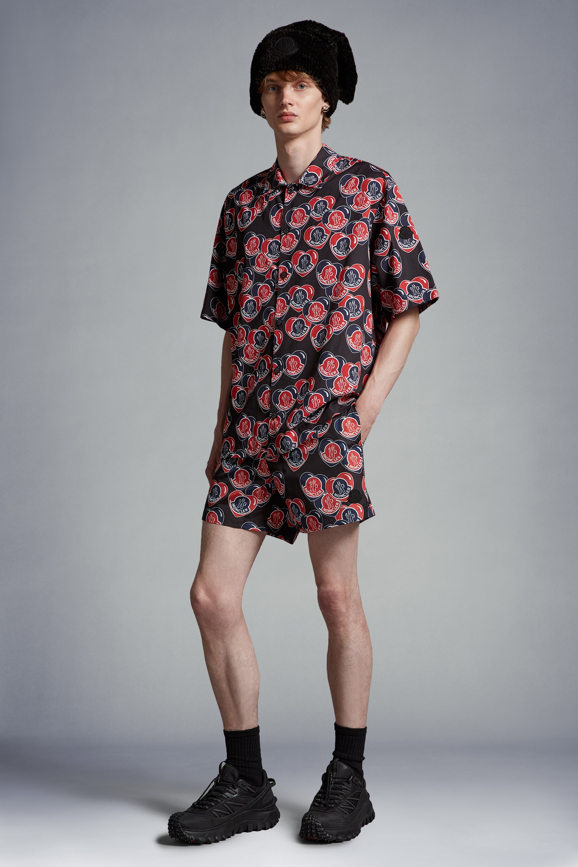 Moncoeur Print Swim Shorts - 1