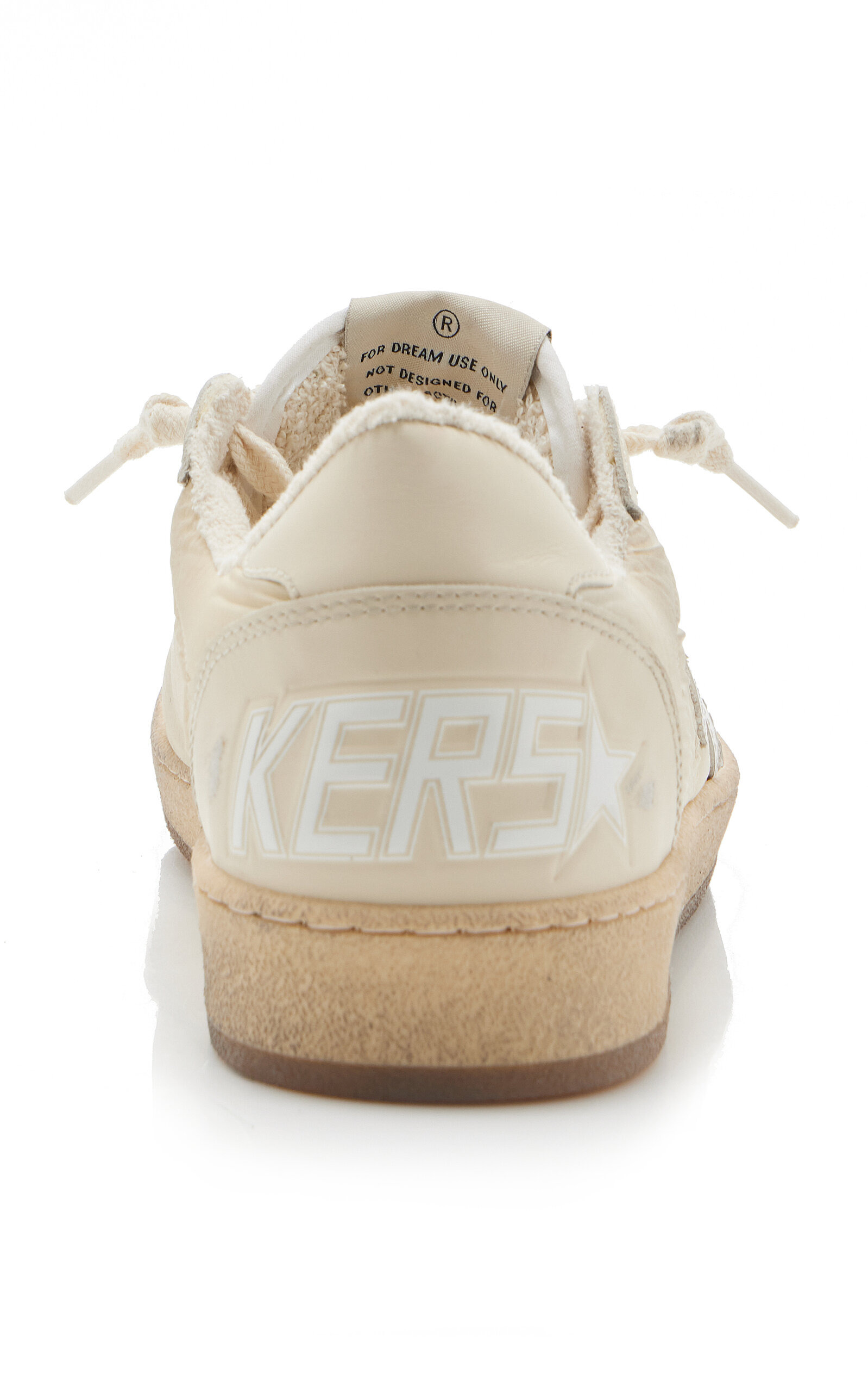 Ballstar Leather-Trimmed Nylon Sneakers ivory - 5