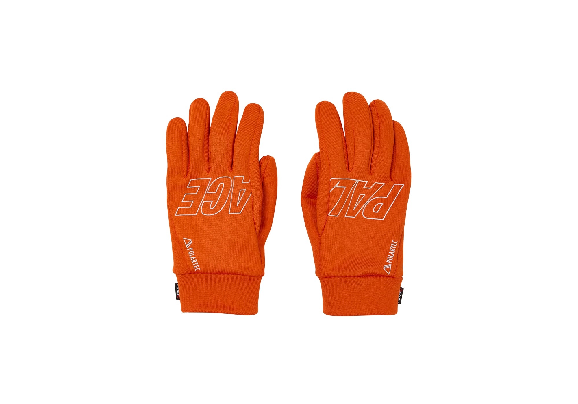 POLARTEC POWERSTRETCH GLOVES ORANGE - 1