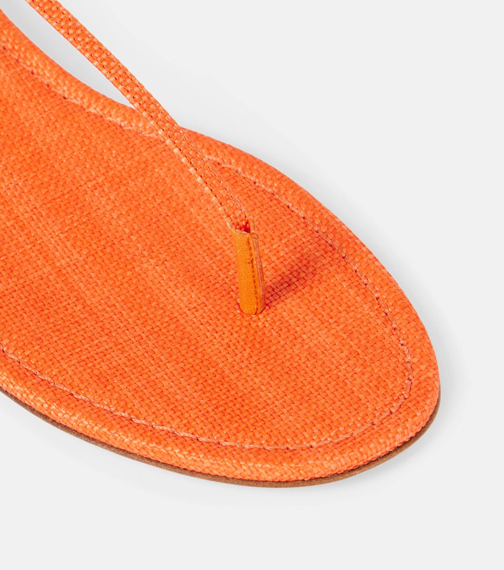 Almost Bare raffia-effect sandals - 5