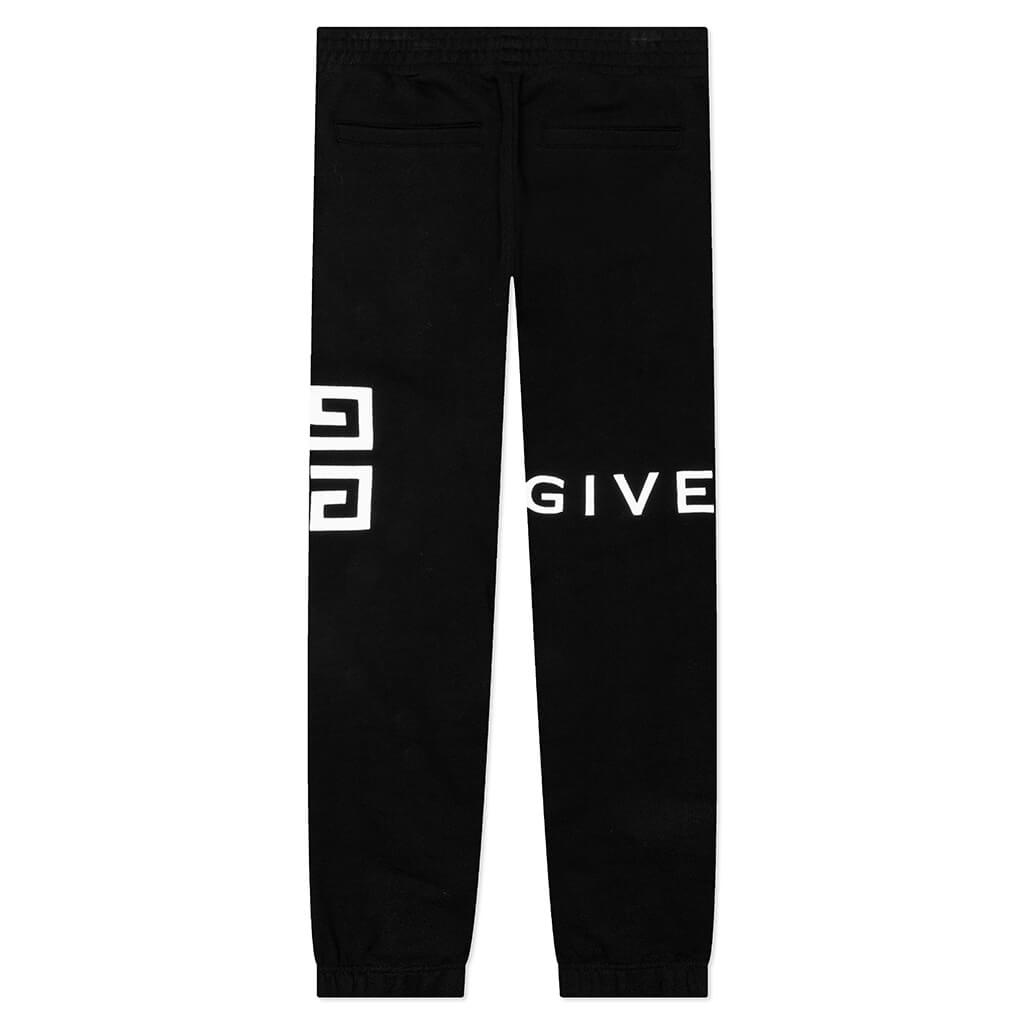 SLIM FIT EMBROIDERED TROUSERS - BLACK - 2
