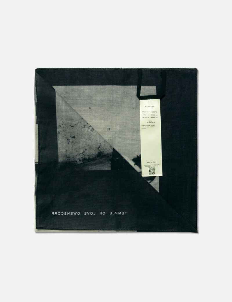 Rick Owens DRKSHDW printed logo scarf outlook