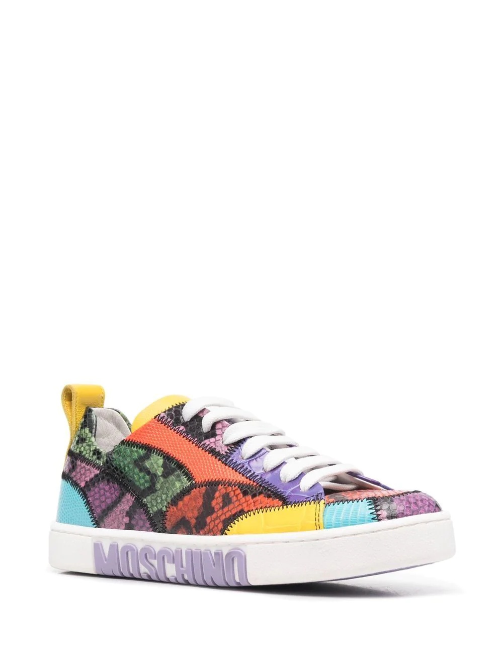 logo colour-block sneakers - 2