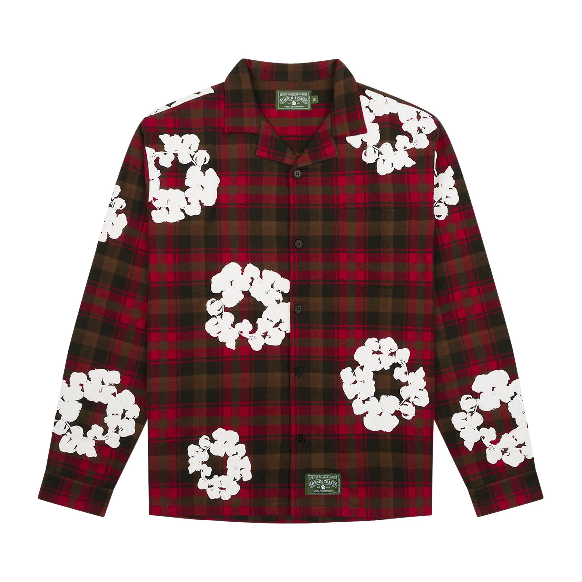 Denim Tears Wreath Pajama Shirt 'Red' - 1