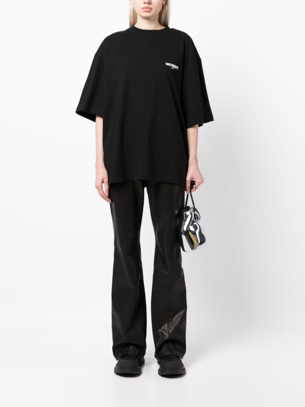logo cotton T-shirt - 3