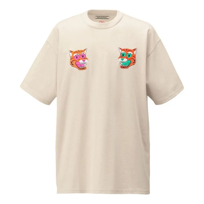 Onitsuka Tiger Graphic T-shirt 'Almond Milk' 2183B303-200 - 1