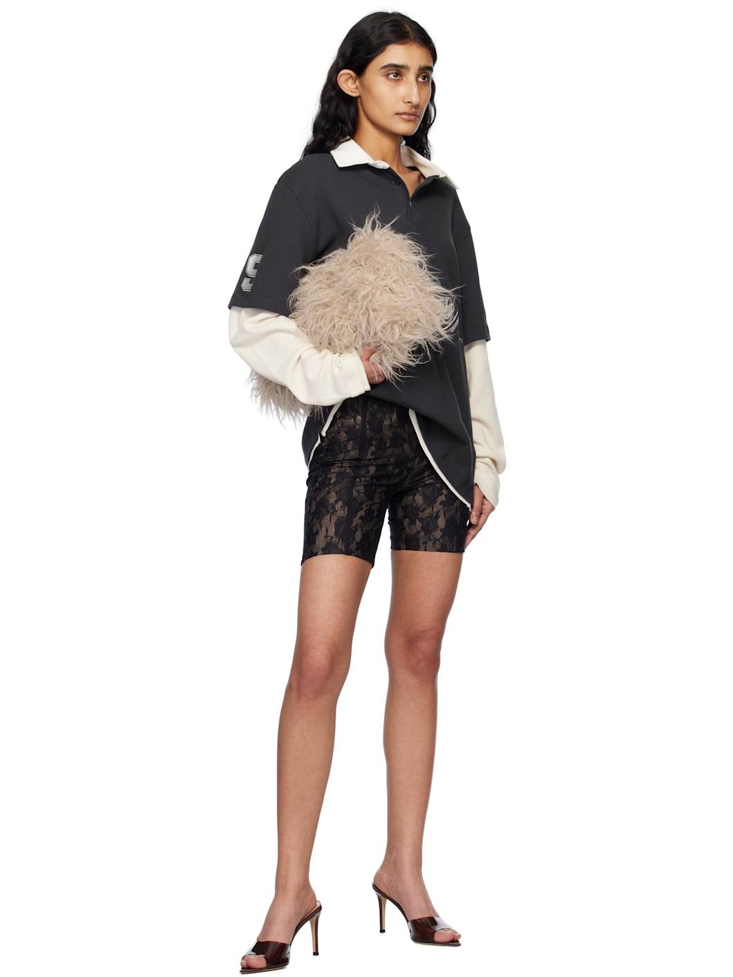 Black Stella Lace Shorts - 4