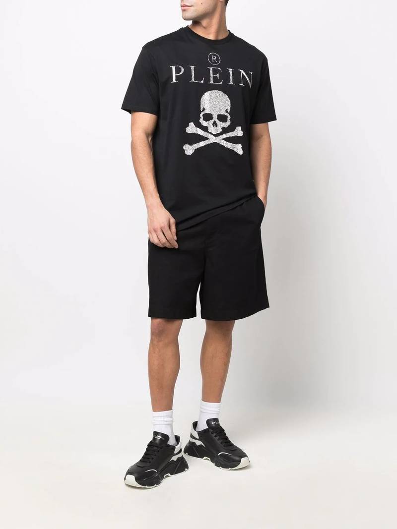 PHILIPP PLEIN crystal-embellished T-shirt outlook