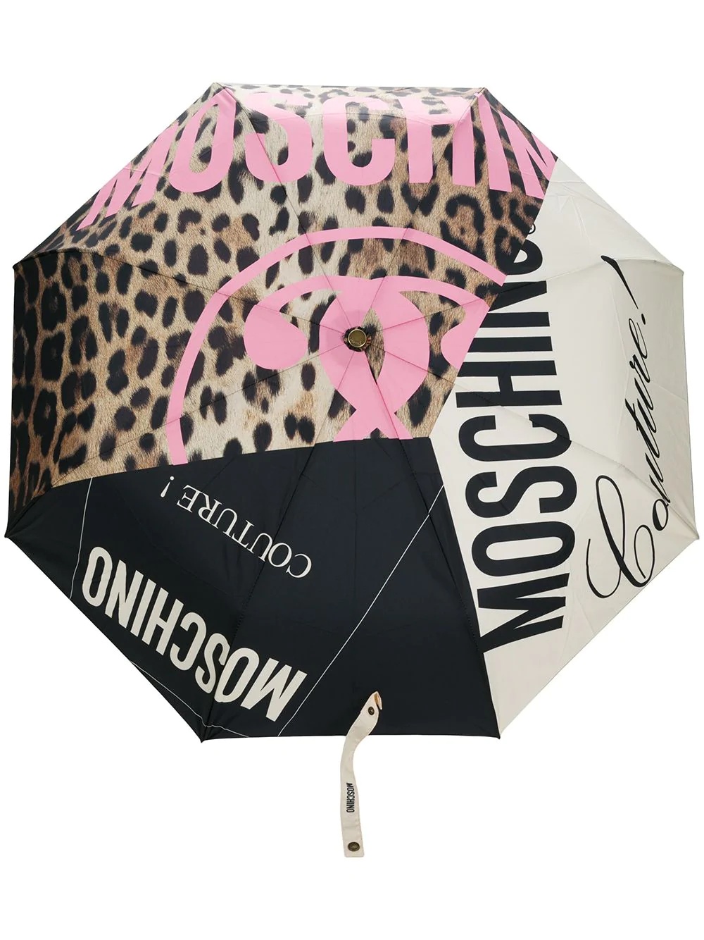 panelled logo umbrella - 1