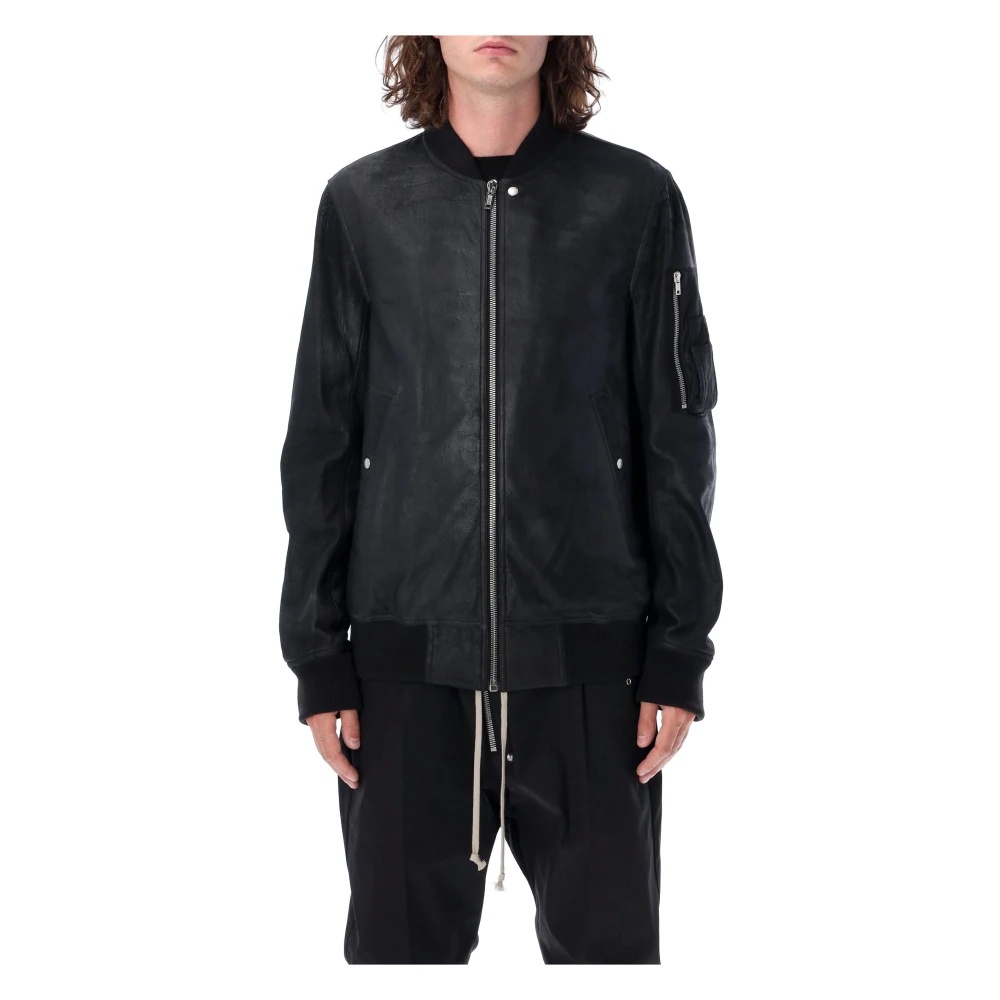 Rick Owens CLASSIC FLIGHT BOMBER JACKET BLACK | miinto