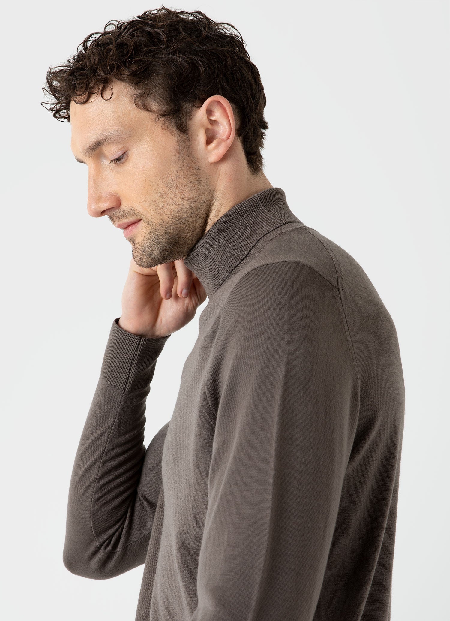 Fine Merino Wool Roll Neck - 5