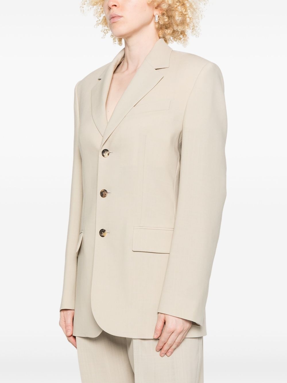 wool blazer - 3