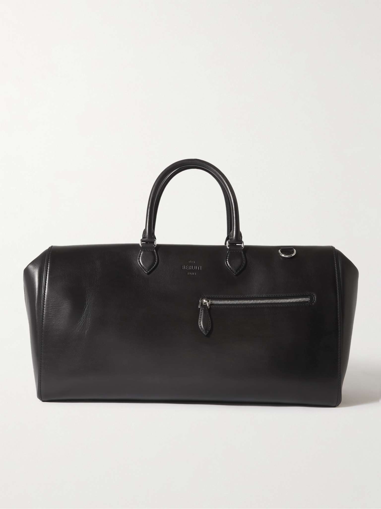 Logo-Debossed Leather Weekend Bag - 1