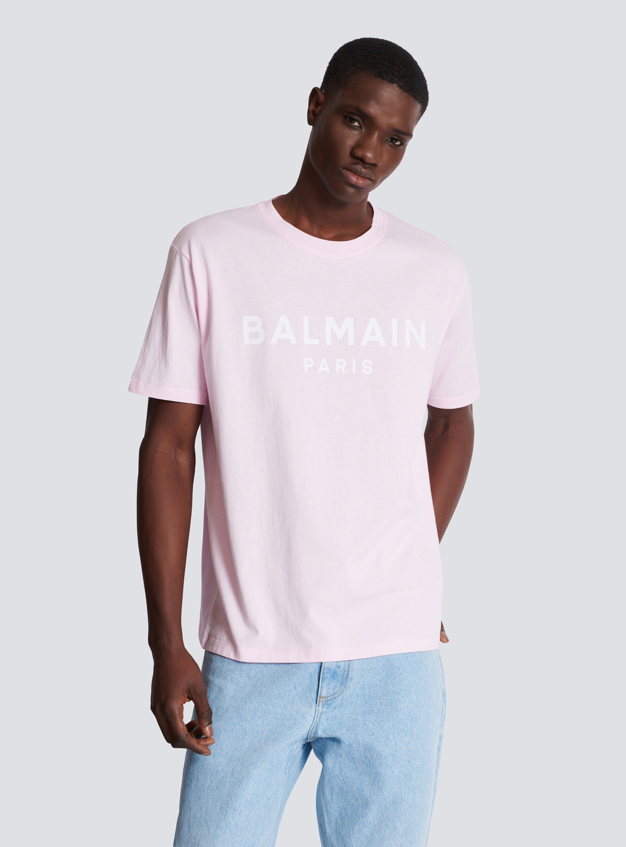 Printed Balmain Paris short-sleeved T-shirt - 6