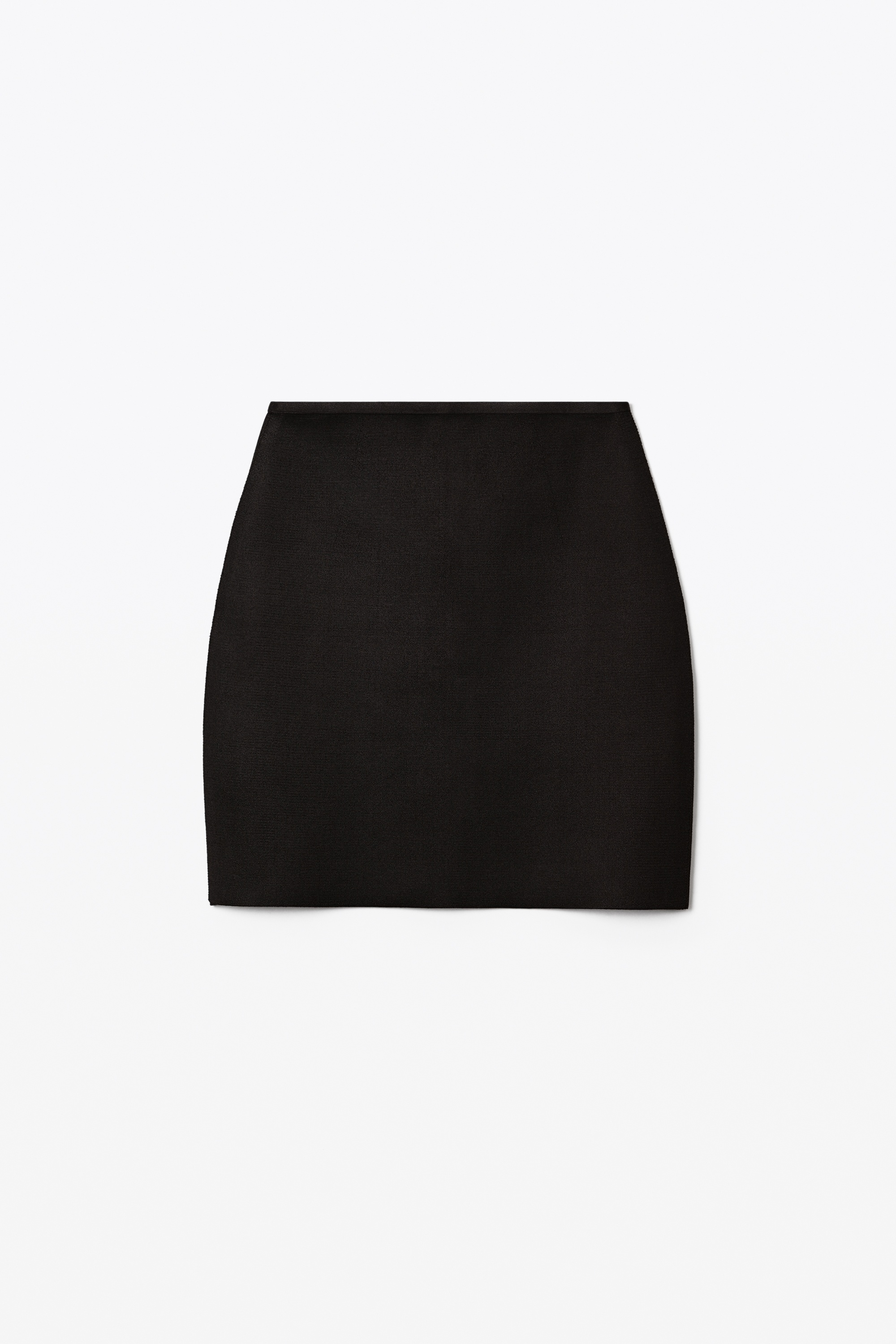 BONDED SEAM MINI SKIRT IN STRETCH KNIT - 1