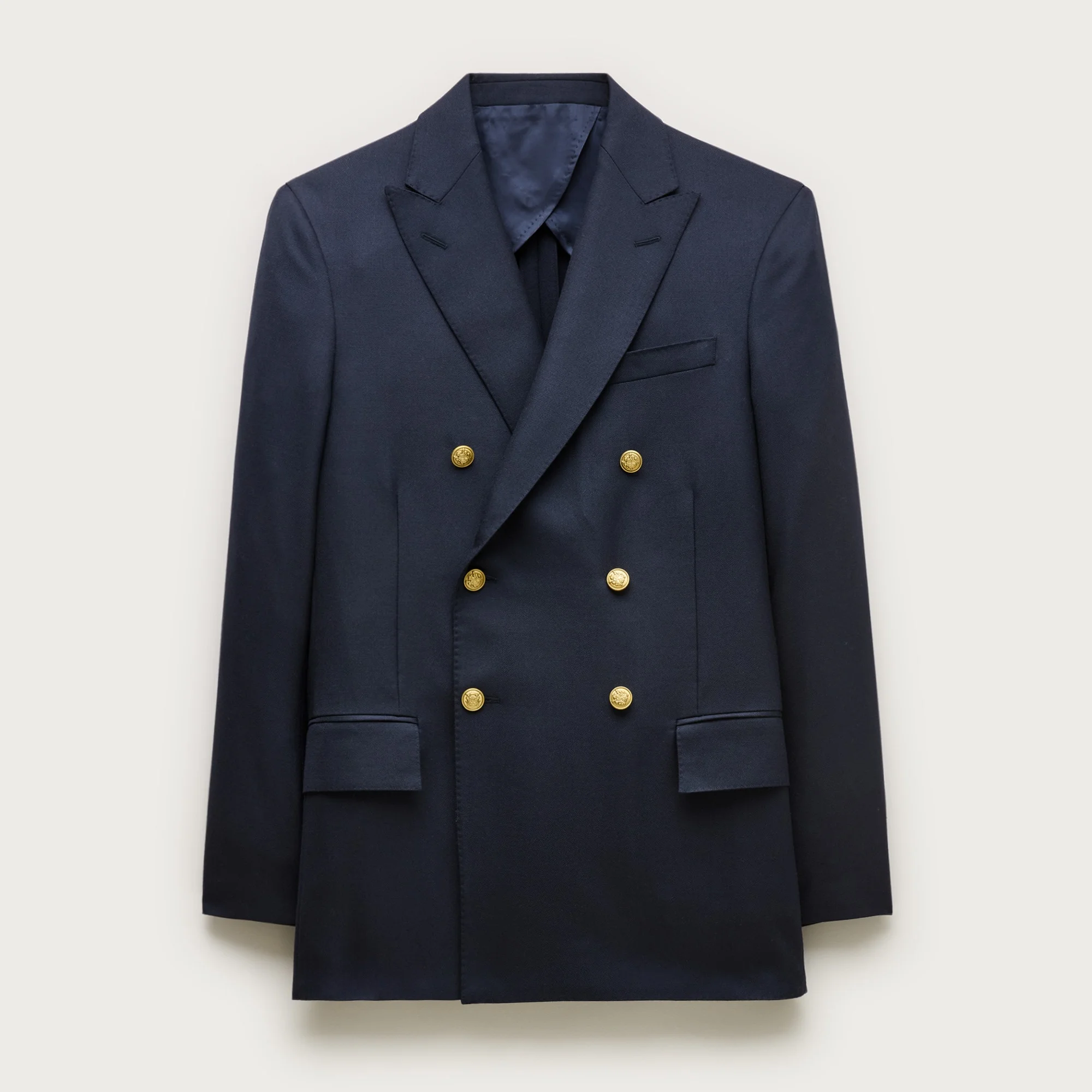 Double-breasted blazer in English wool - 1