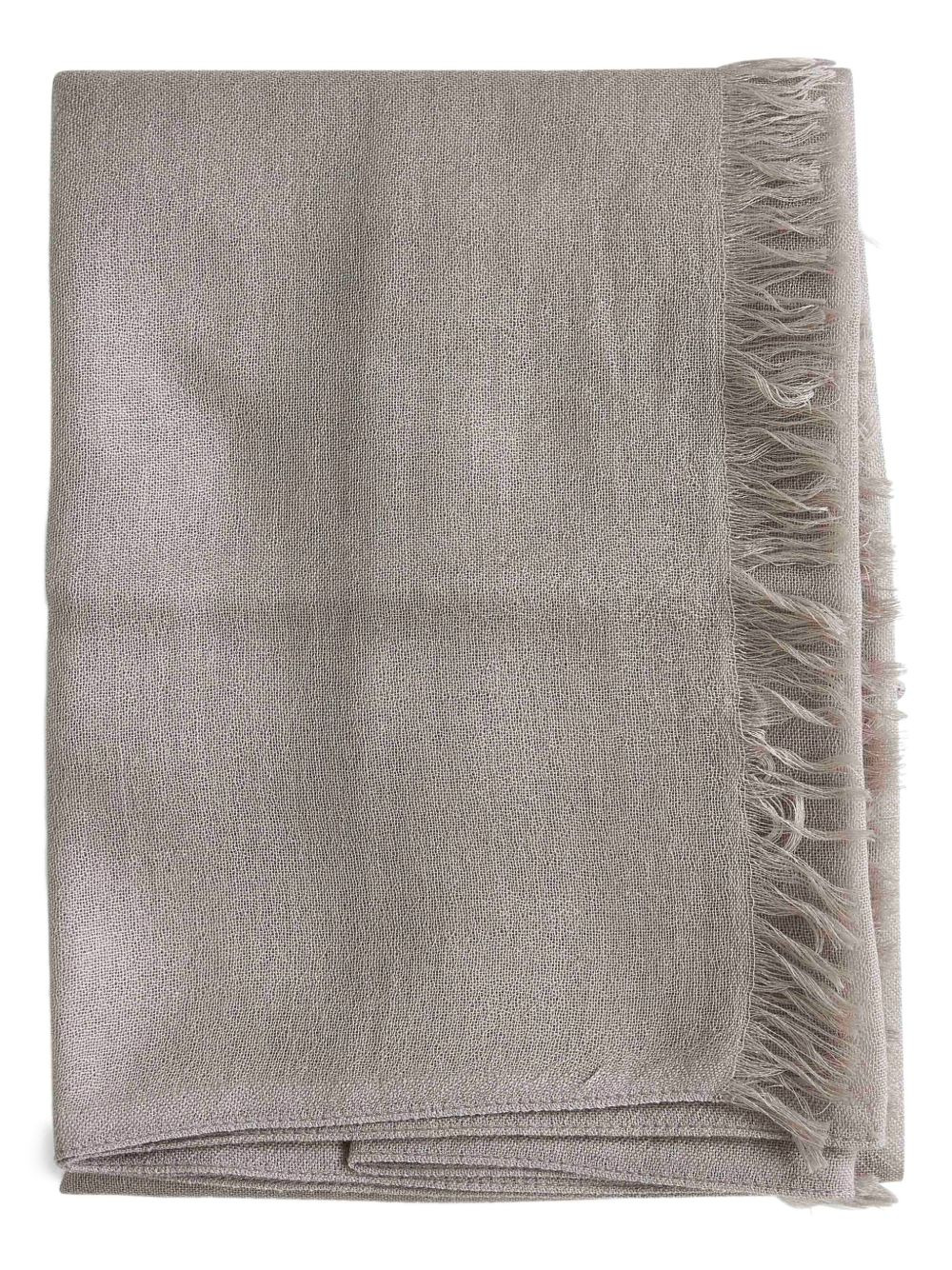 fringed rectangular scarf - 2