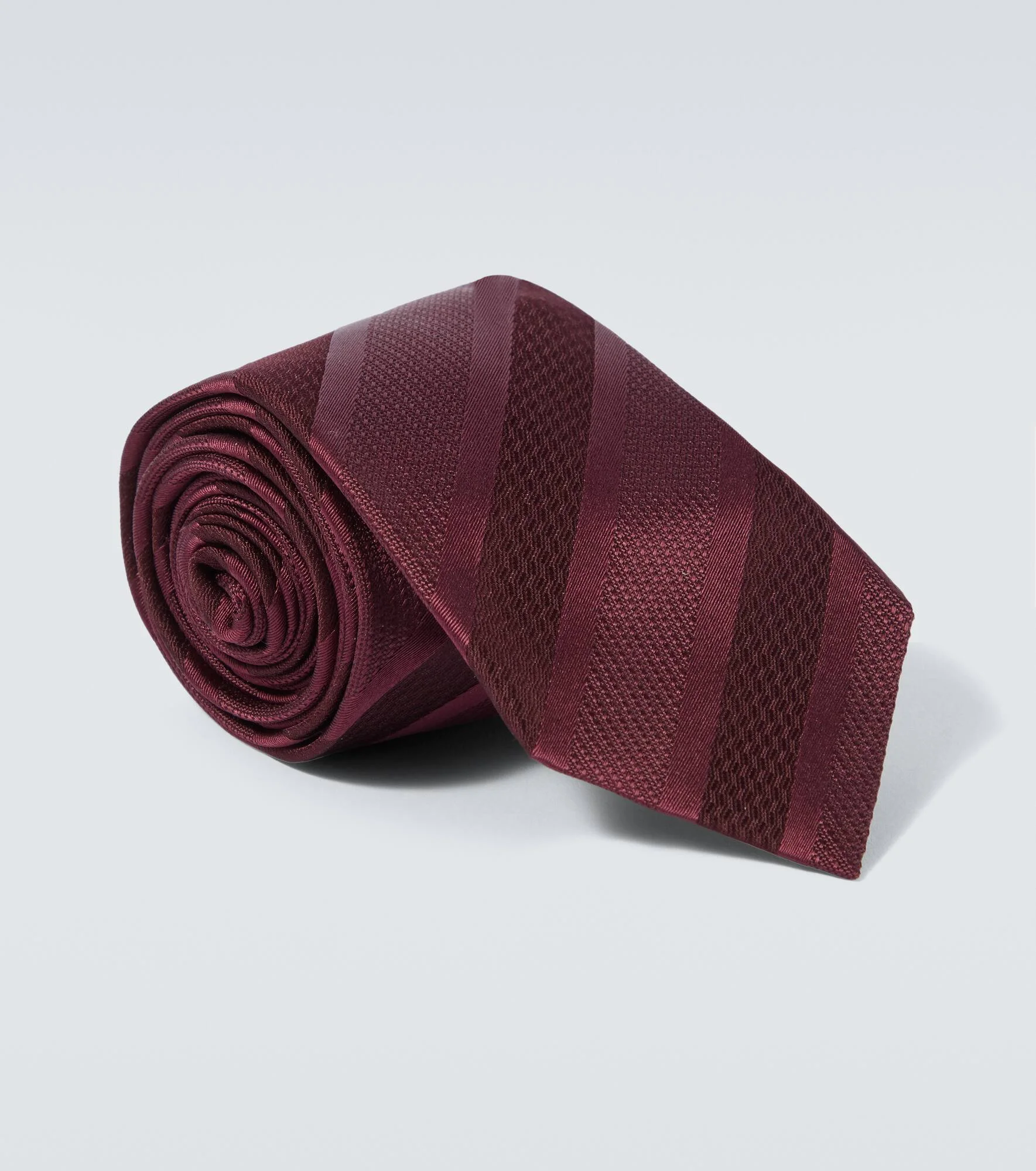 Striped silk tie - 1
