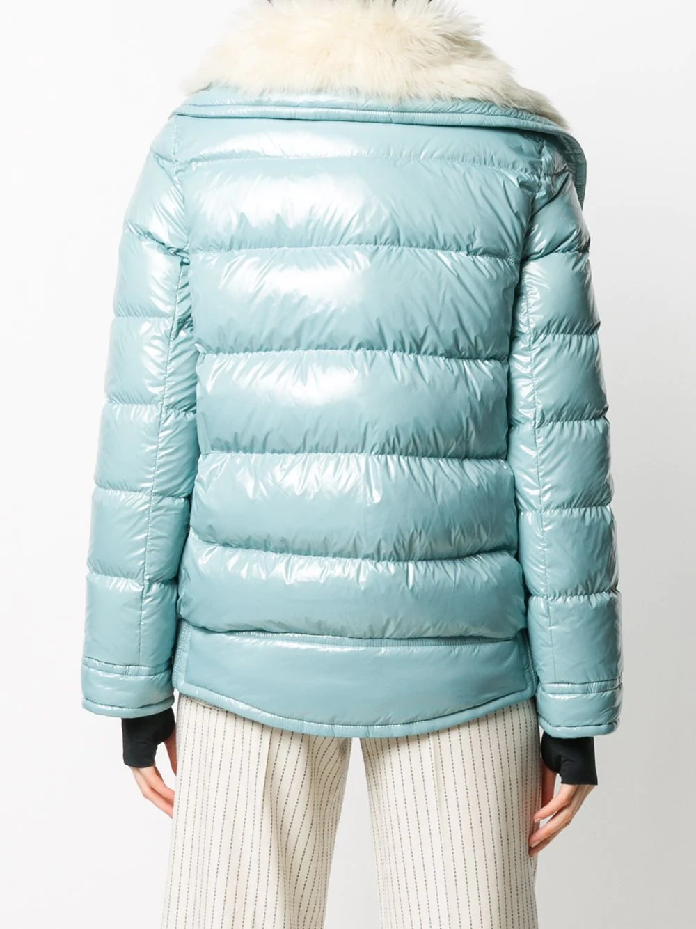 shearling lining padded jacket - 4