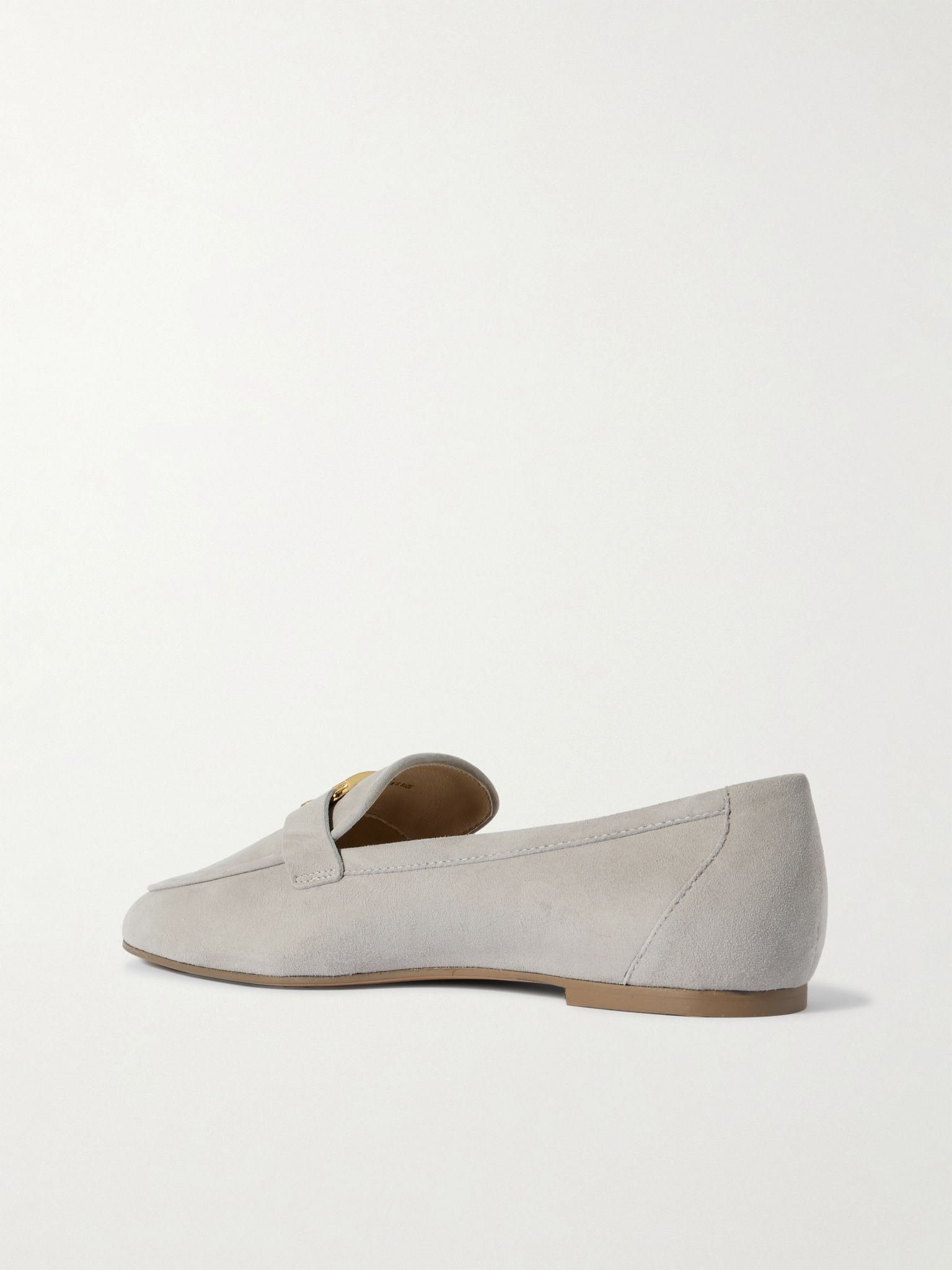 Embellished nubuck loafers Taupe - 3