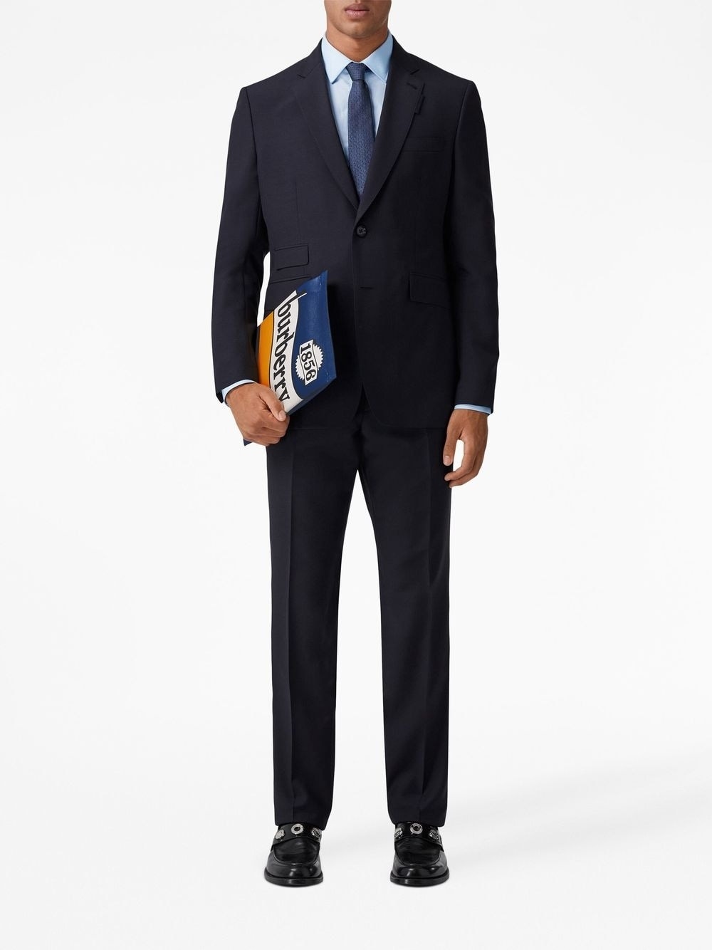 pressed crease tailored trousers - 2