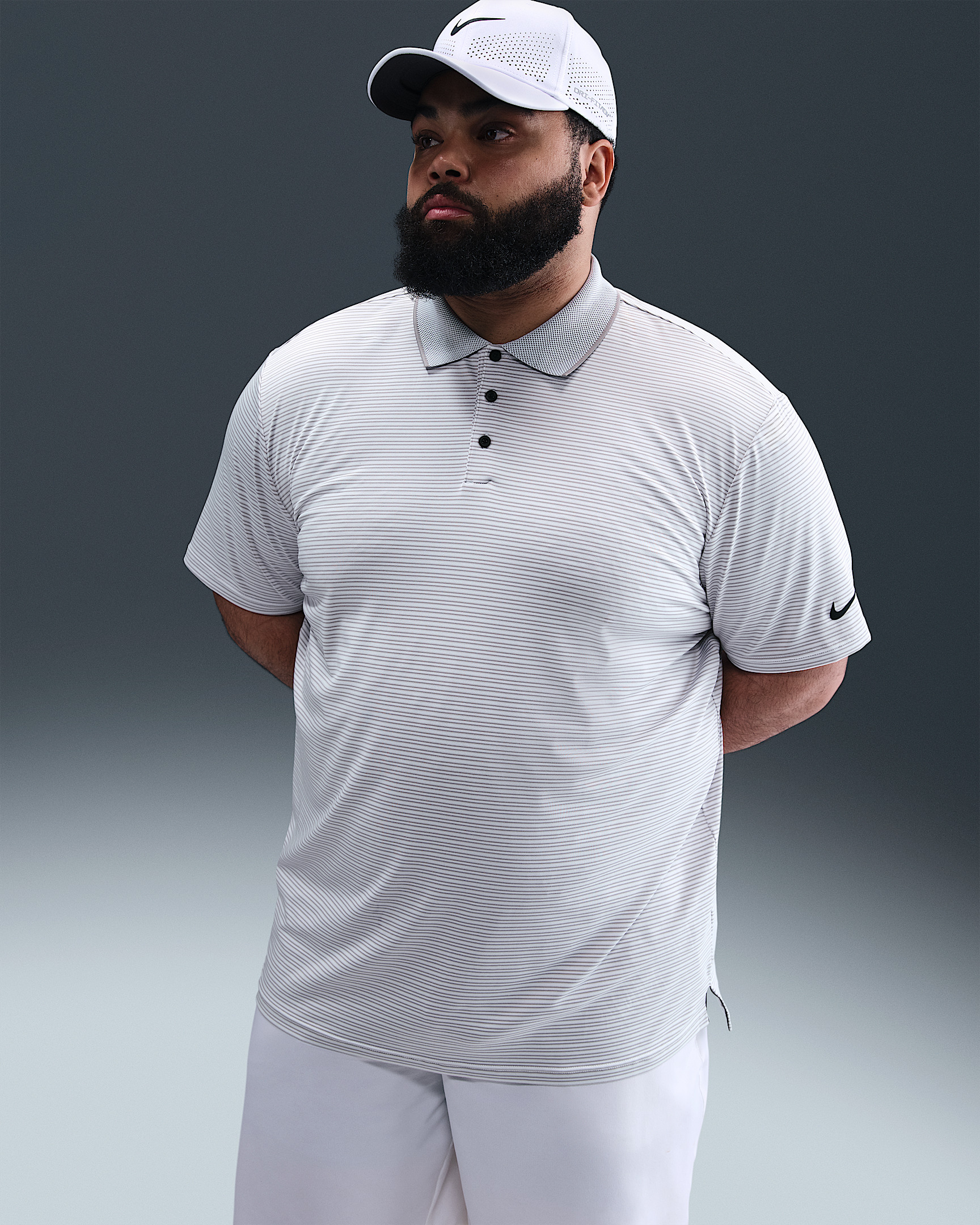 Nike Tour Men's Dri-FIT Striped Golf Polo - 9