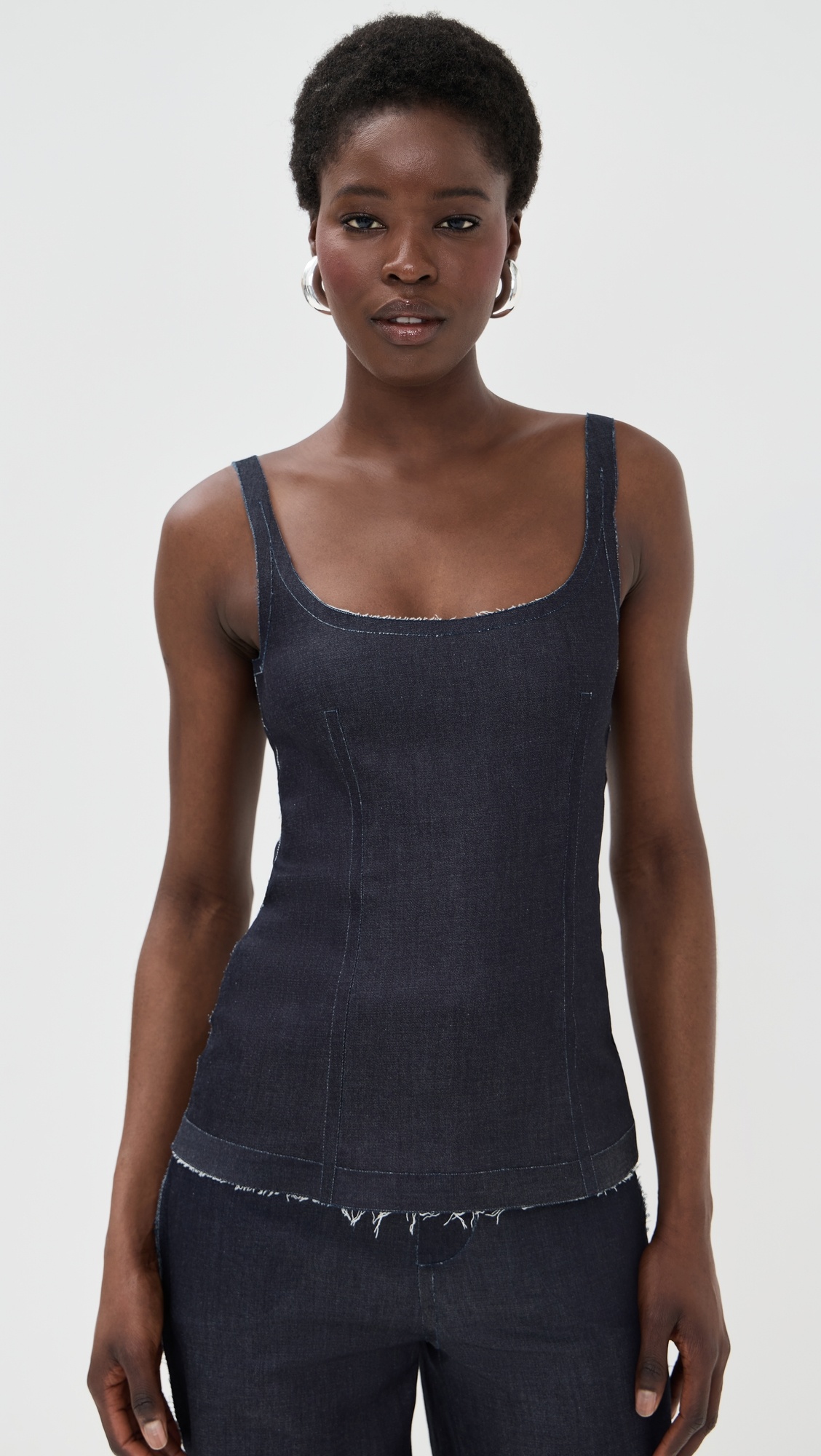Shaped Top with Straps - 7