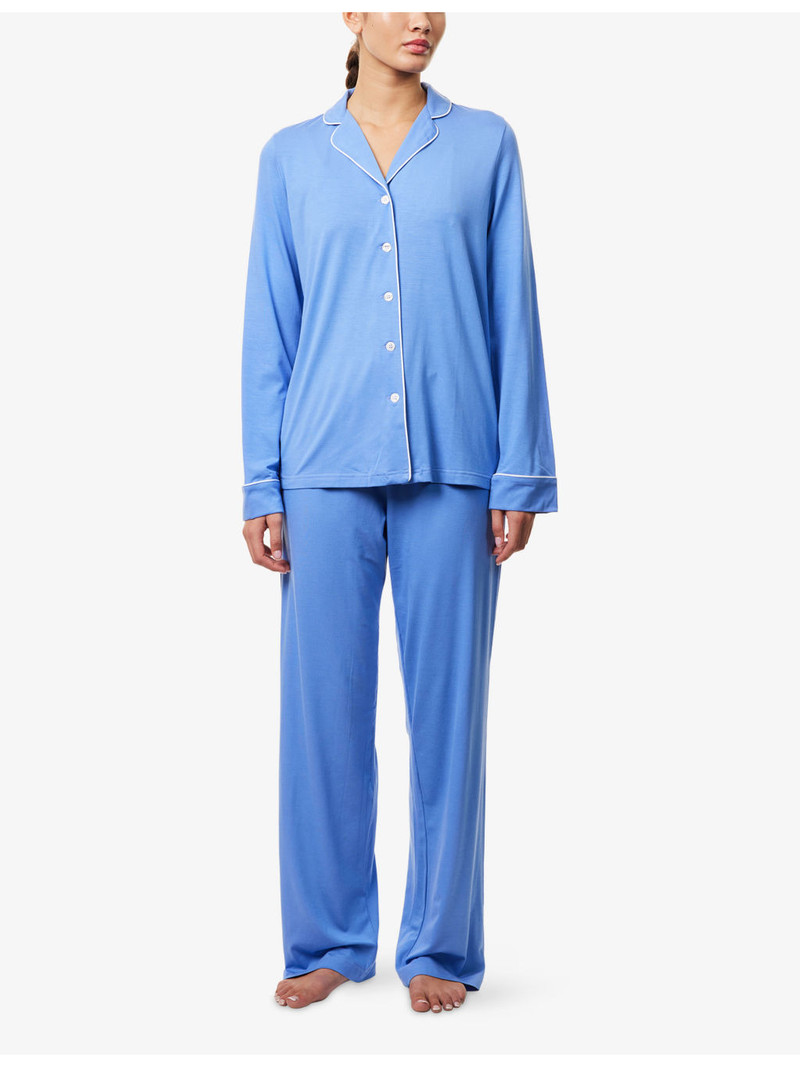 Derek Rose Lara Relaxed-Fit Jersey Pyjama Set outlook
