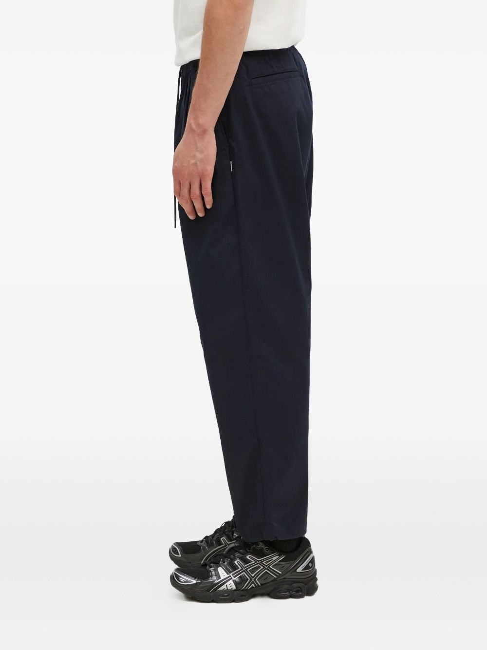 pleated drawstring trousers - 3