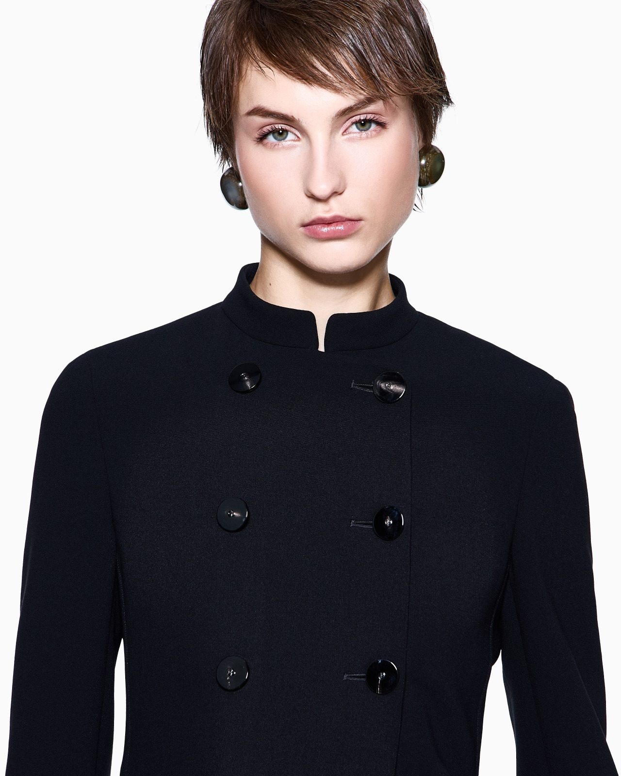 DOUBLE-BREASTED JACKET IN STRETCH VIRGIN WOOL - 5