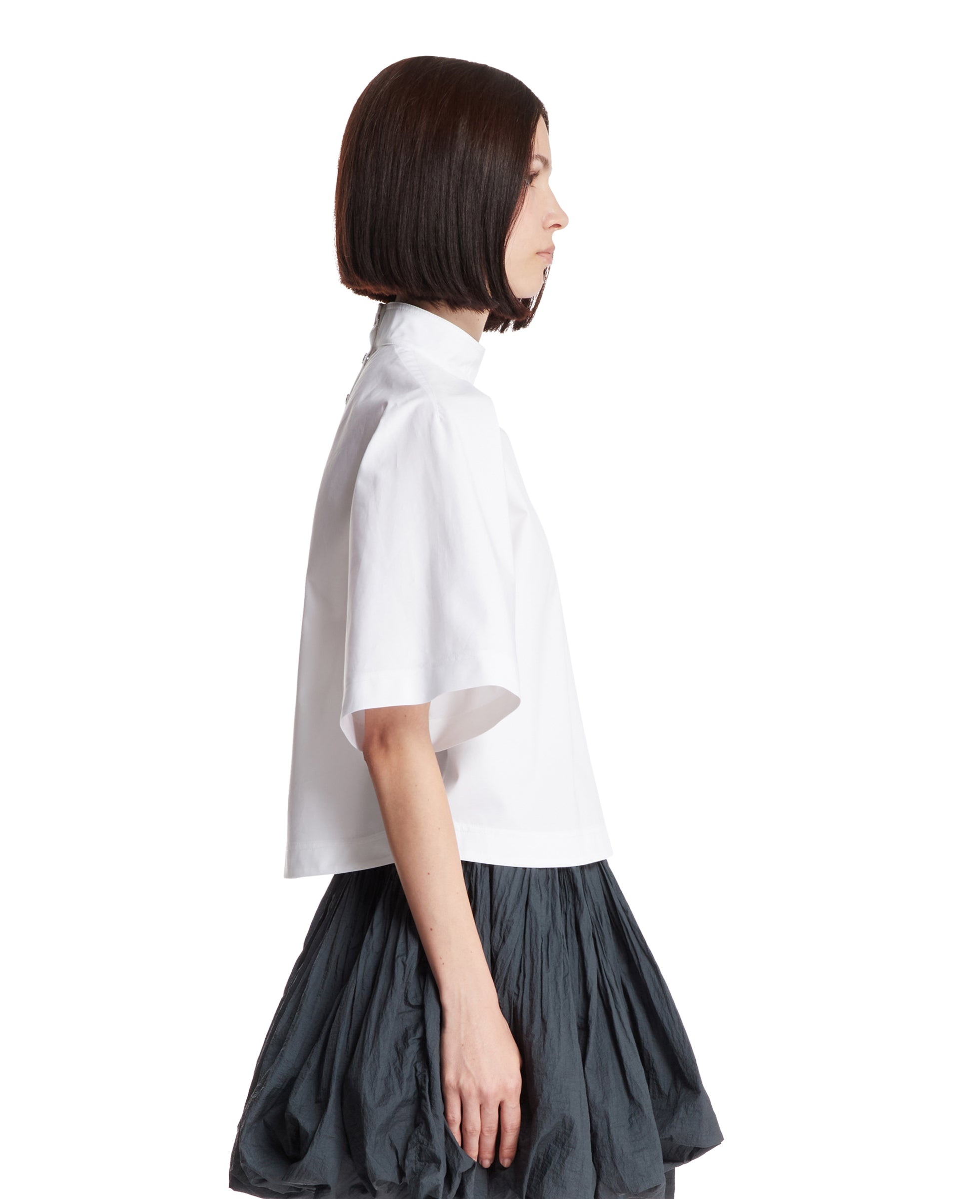 White High-Neck Top - 5