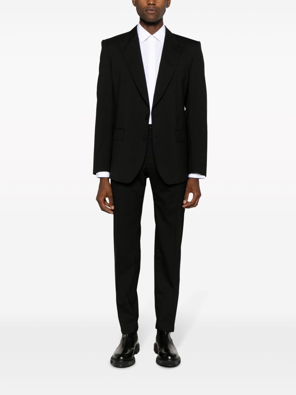 classic-collar cotton shirt - 2