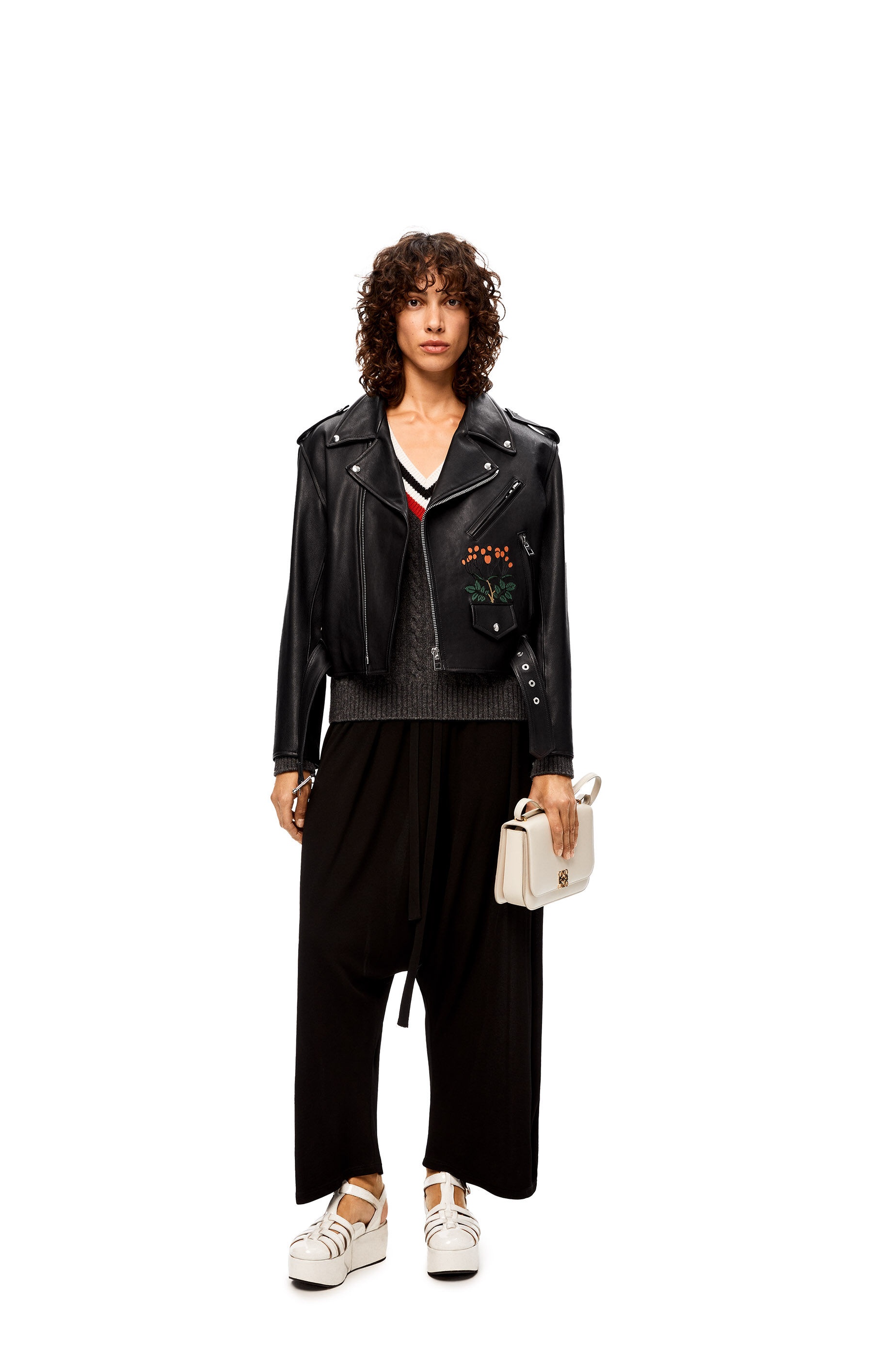 Herbarium biker jacket in nappa - 2