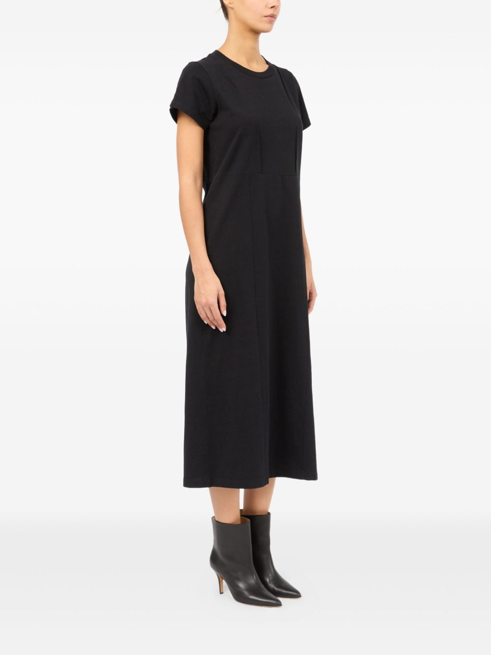 short-sleeve midi dress - 3