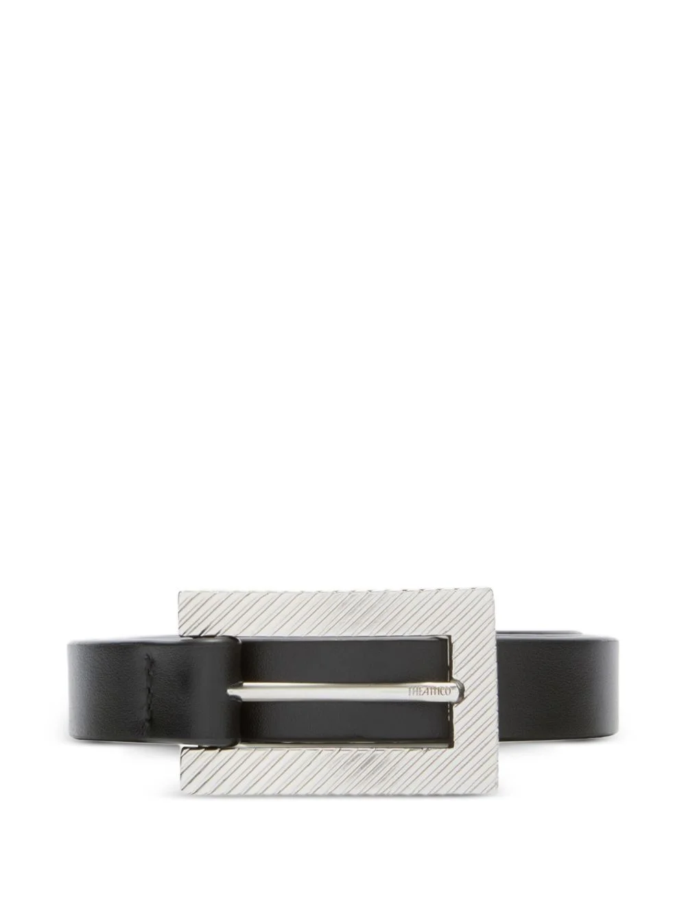 leather buckle belt - 1