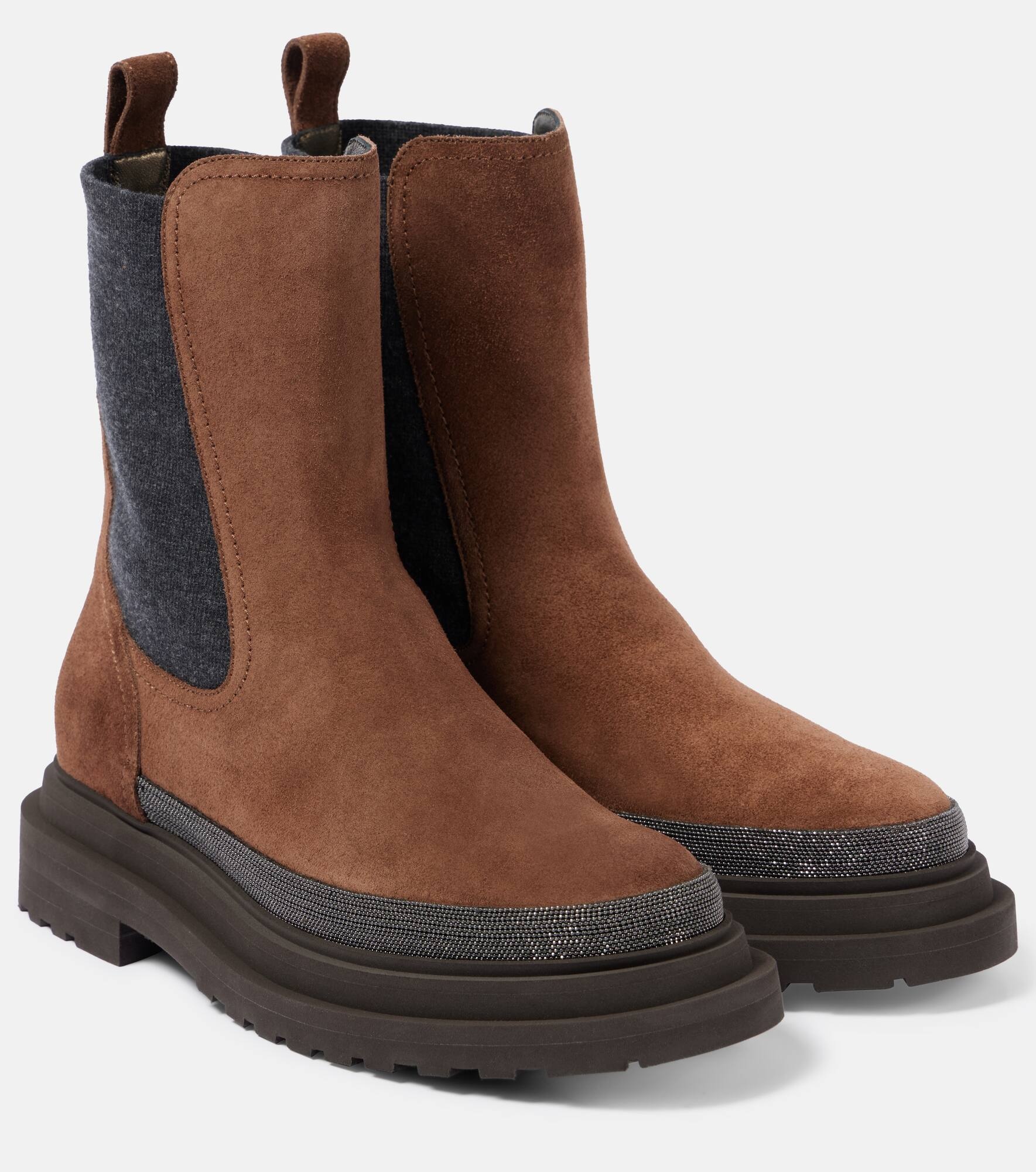 Monili suede Chelsea boots - 1