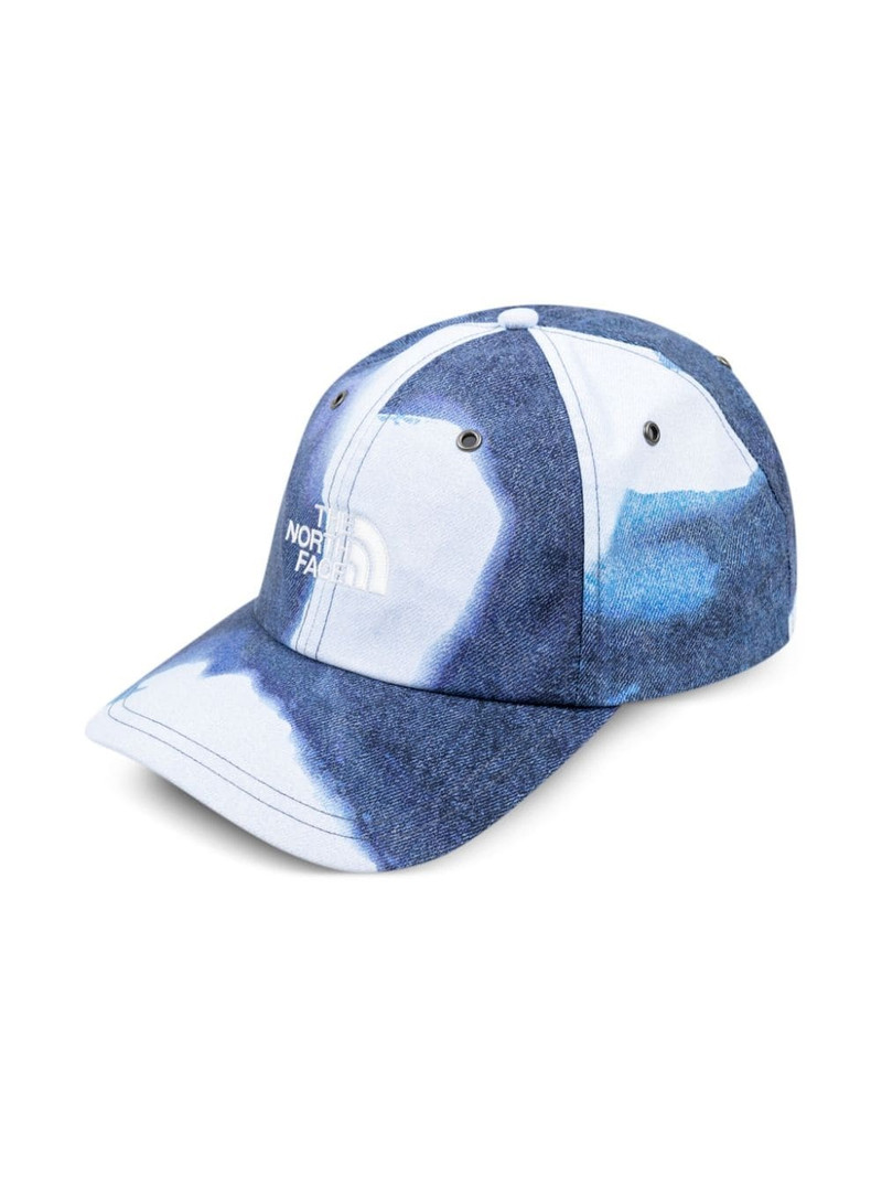 x TNF bleached denim print 6-panel cap 3