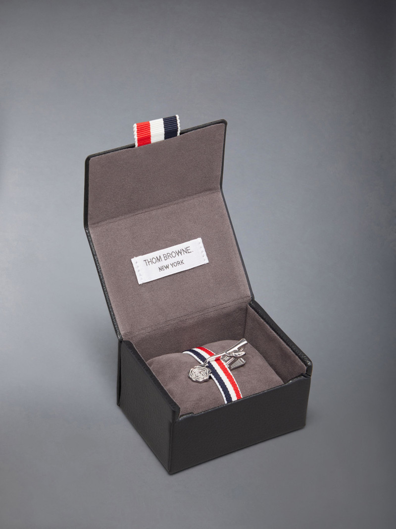 Brass Rose Icon Tie Bar 4