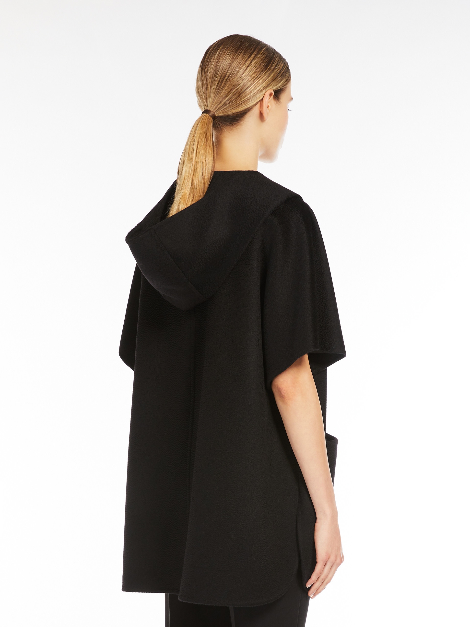 DORICO Sable-look cashmere cape - 4
