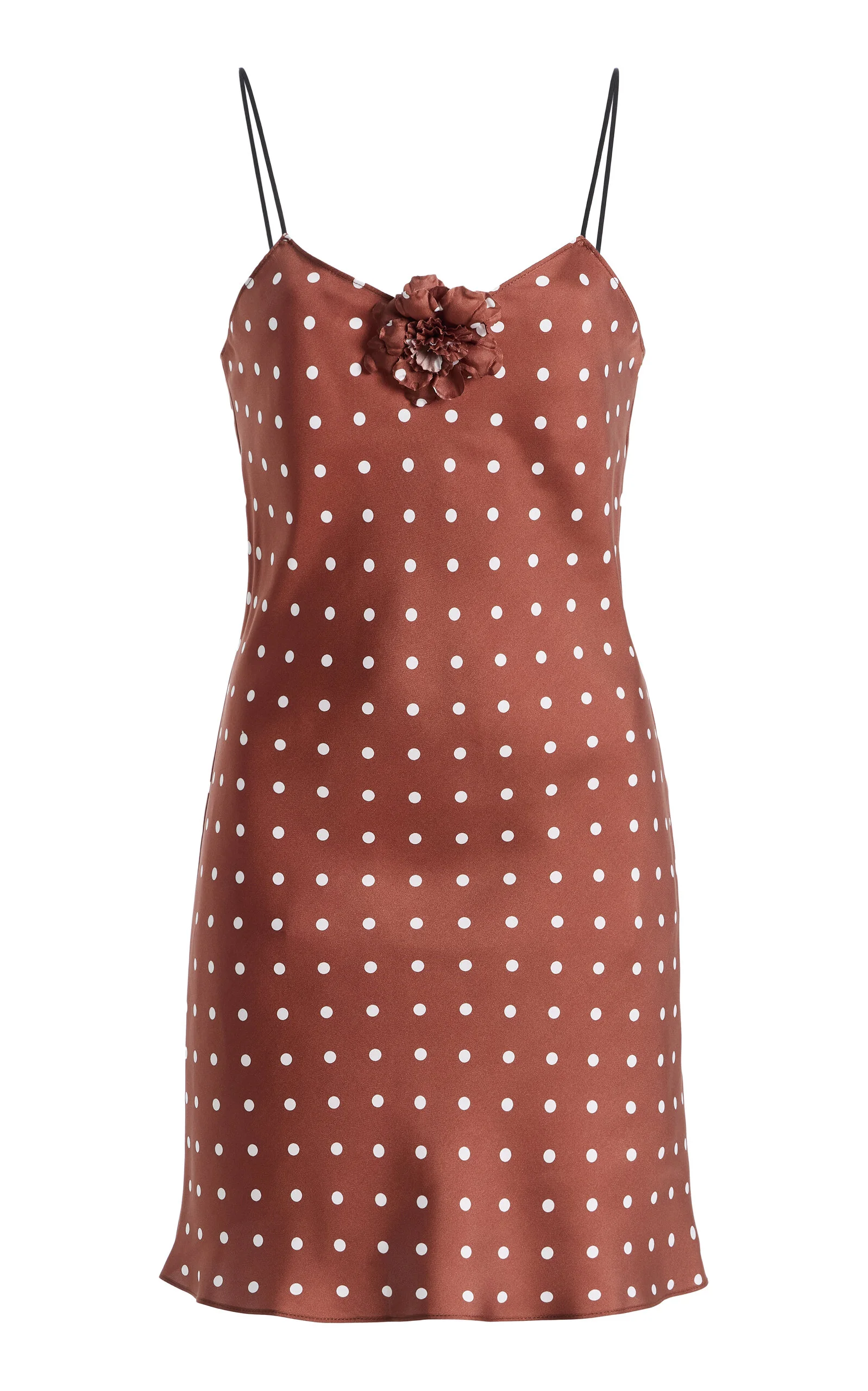 Exclusive Polka Dot Silk Mini Dress - 1
