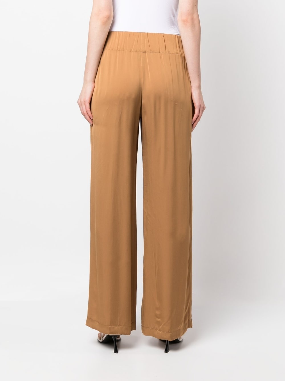 high-waist wide-leg trousers - 4