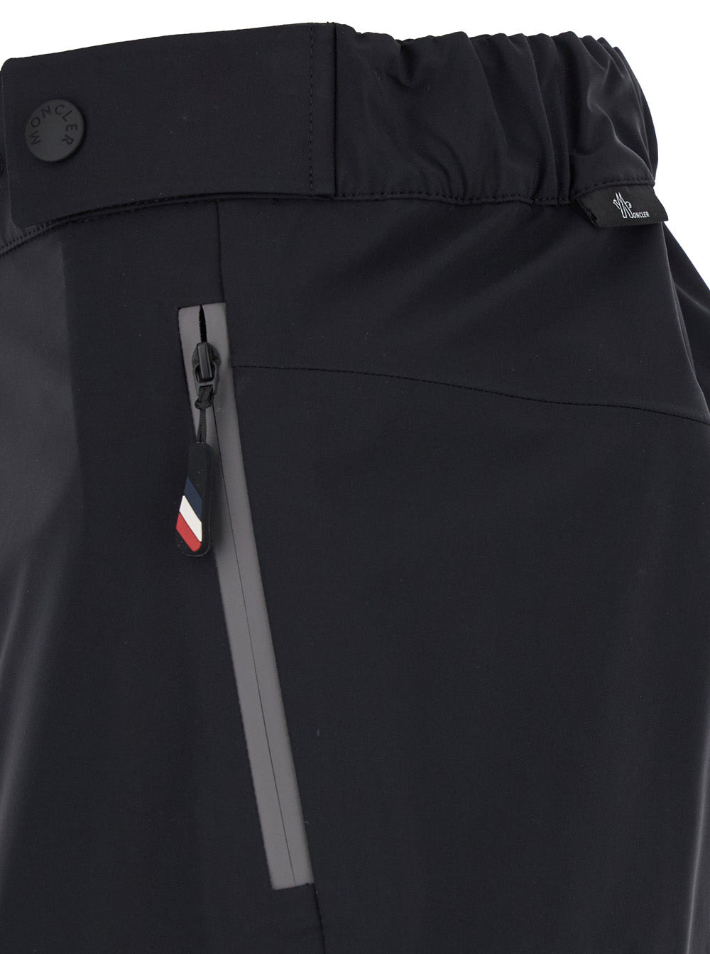 Moncler Grenoble Women Black Cargo Pants With Adjustable Waist In Stretch Fabric Woman - 3