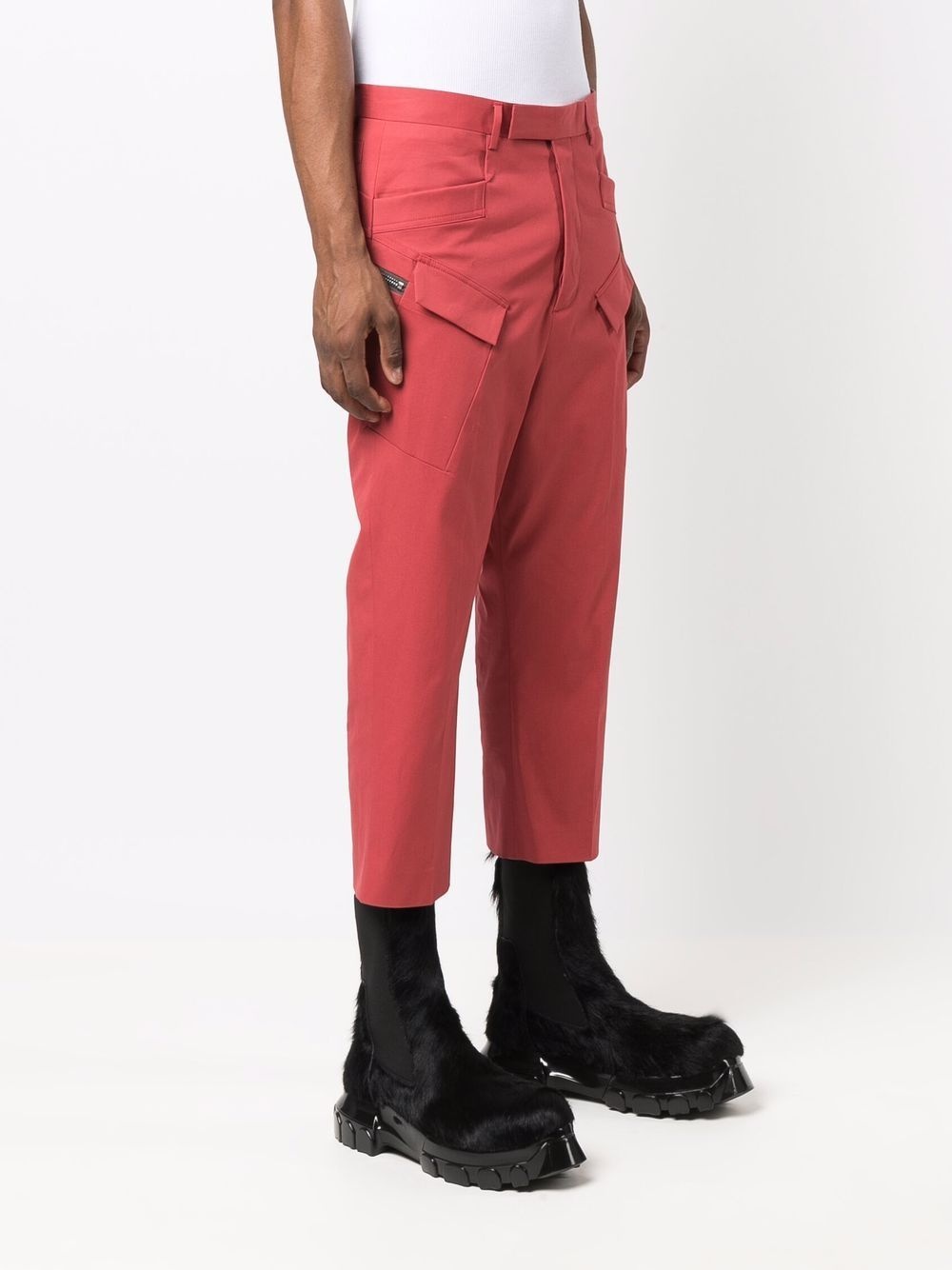 multiple-pocket cropped trousers - 3