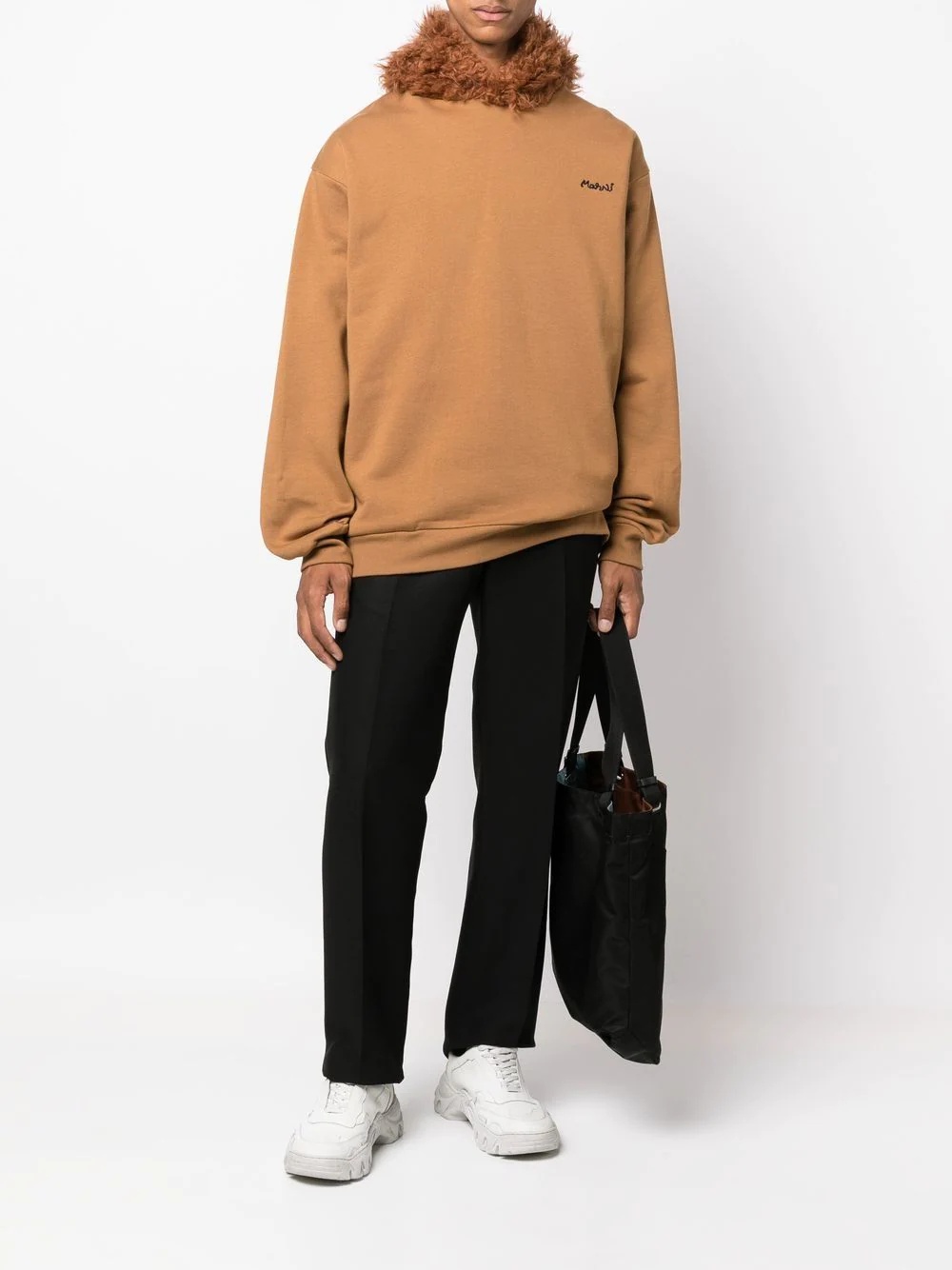 logo-embroidered hoodie - 2