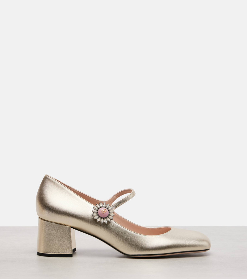 Daisy Jewel 55 leather Mary Jane pumps 4